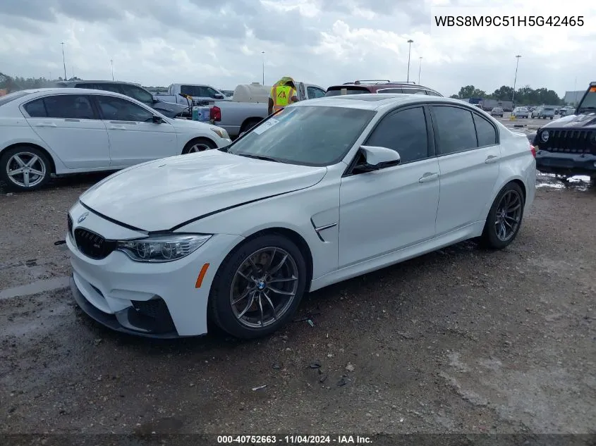 2017 BMW M3 VIN: WBS8M9C51H5G42465 Lot: 40752663