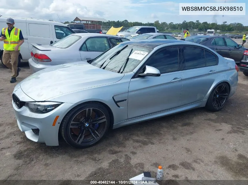 2018 BMW M3 VIN: WBS8M9C58J5K98510 Lot: 40482144