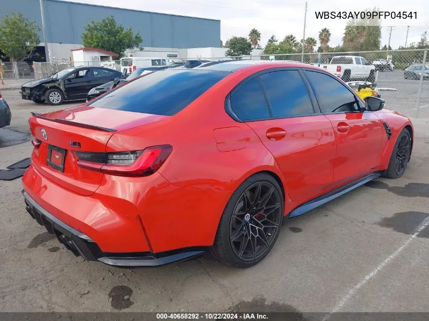 2023 BMW M3 Competition xDrive VIN: WBS43AY09PFP04541 Lot: 40658292