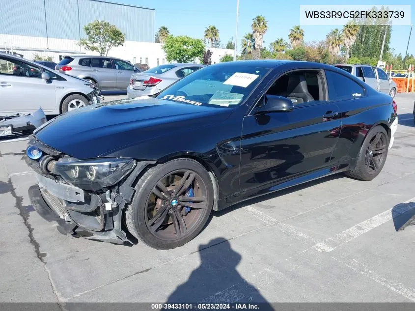 2015 BMW M4 VIN: WBS3R9C52FK333739 Lot: 39433101