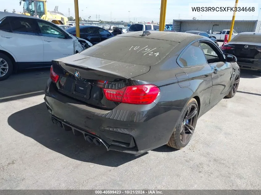 2015 BMW M4 VIN: WBS3R9C5XFK334668 Lot: 40599423