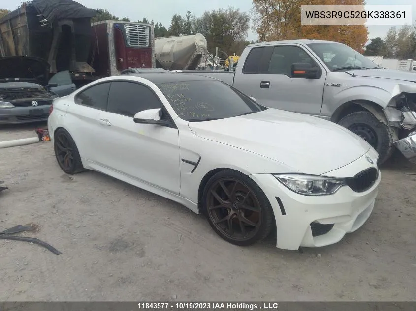 2016 BMW M4 VIN: WBS3R9C52GK338361 Lot: 11843577