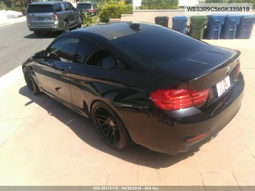 2016 BMW M4 VIN: WBS3R9C56GK335818 Lot: 39318170