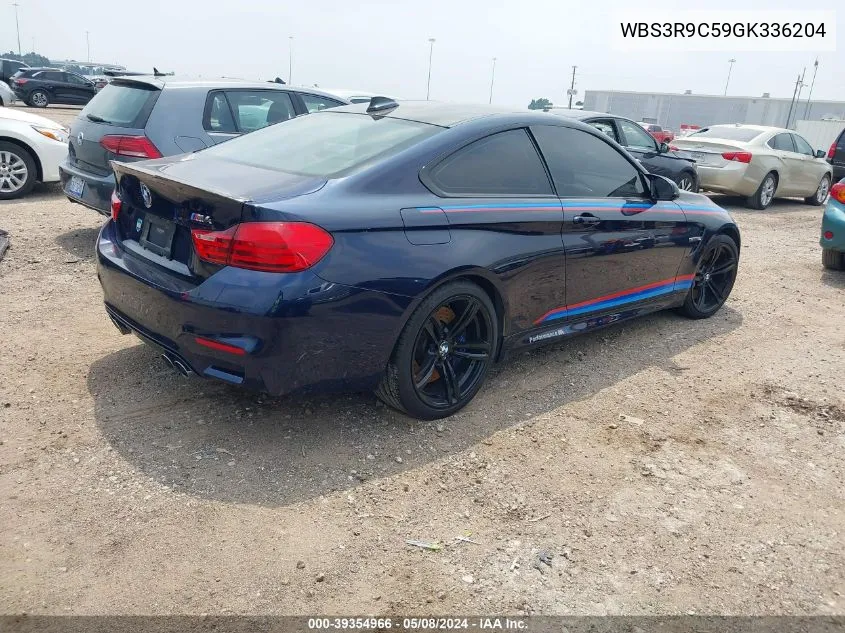 2016 BMW M4 VIN: WBS3R9C59GK336204 Lot: 39354966