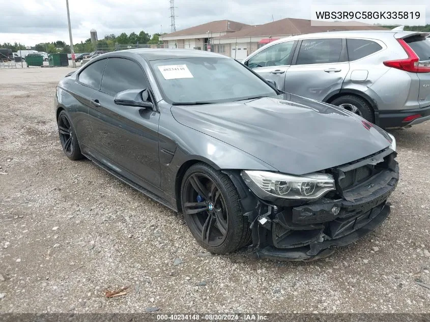 2016 BMW M4 VIN: WBS3R9C58GK335819 Lot: 40234148