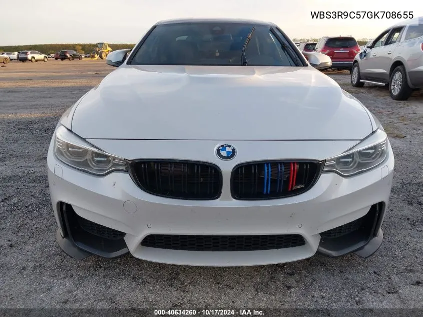 2016 BMW M4 VIN: WBS3R9C57GK708655 Lot: 40634260