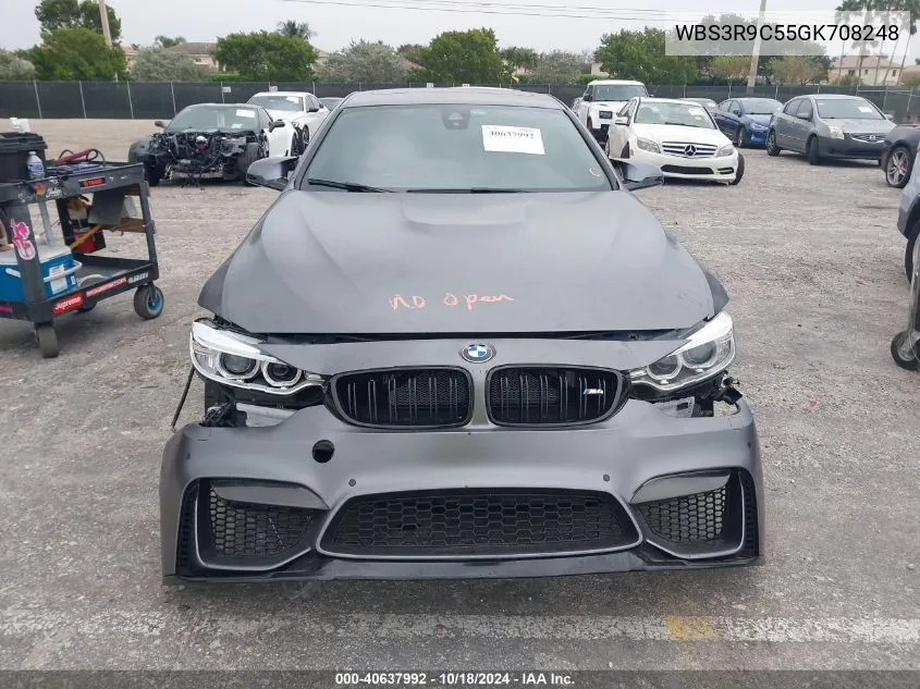 2016 BMW M4 VIN: WBS3R9C55GK708248 Lot: 40637992