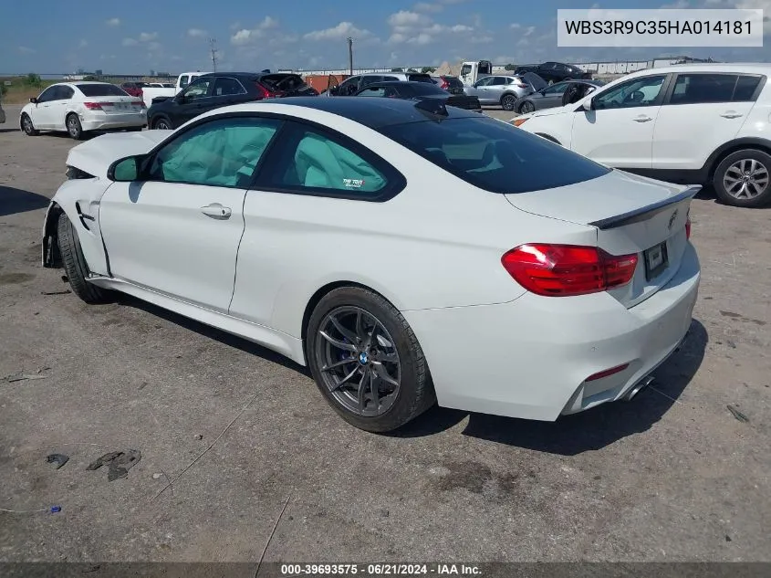 2017 BMW M4 VIN: WBS3R9C35HA014181 Lot: 39693575