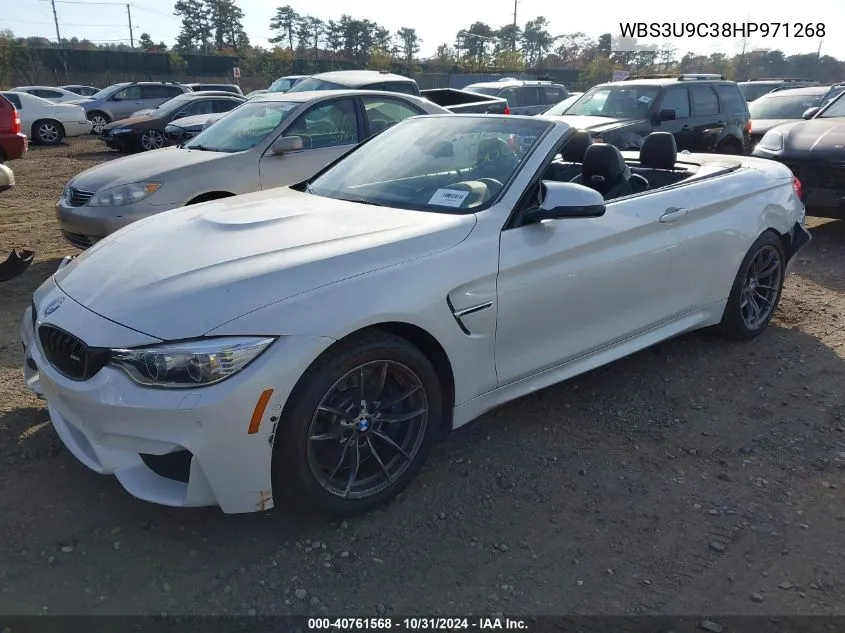 2017 BMW M4 VIN: WBS3U9C38HP971268 Lot: 40761568