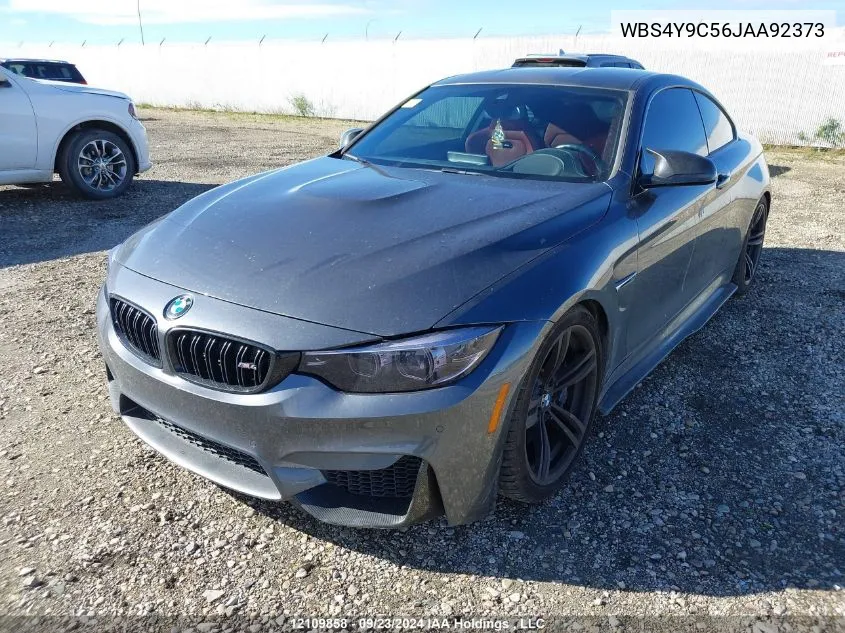 2018 BMW M4 VIN: WBS4Y9C56JAA92373 Lot: 12109858