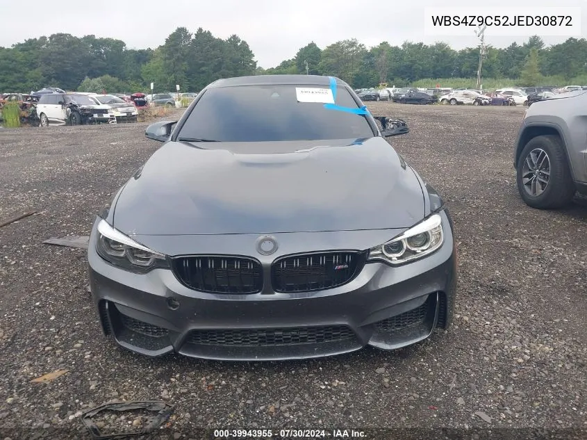 2018 BMW M4 VIN: WBS4Z9C52JED30872 Lot: 39943955