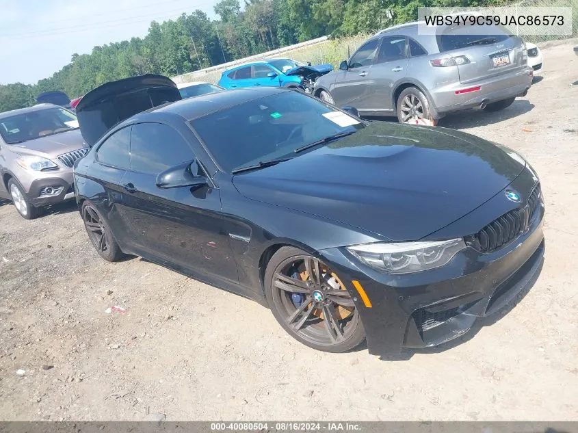 2018 BMW M4 VIN: WBS4Y9C59JAC86573 Lot: 40080504