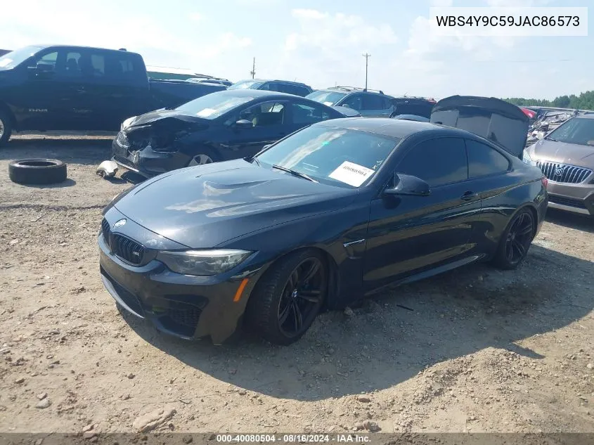 2018 BMW M4 VIN: WBS4Y9C59JAC86573 Lot: 40080504