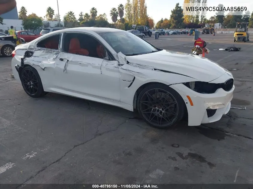 2018 BMW M4 VIN: WBS4Y9C50JAA85659 Lot: 40795150