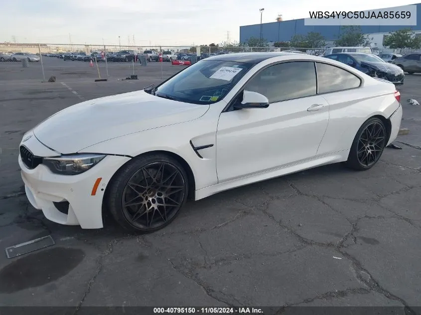 2018 BMW M4 VIN: WBS4Y9C50JAA85659 Lot: 40795150