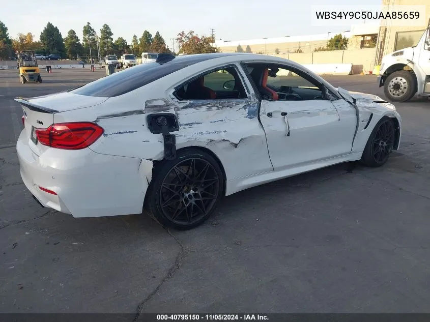 2018 BMW M4 VIN: WBS4Y9C50JAA85659 Lot: 40795150