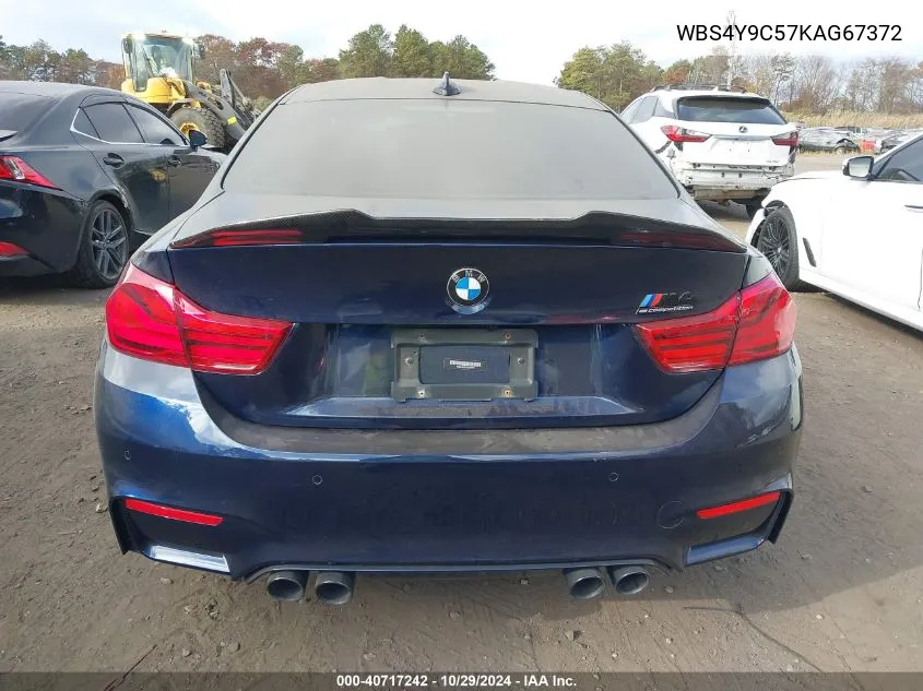 2019 BMW M4 VIN: WBS4Y9C57KAG67372 Lot: 40717242