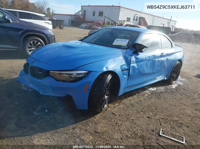 2019 BMW M4 VIN: WBS4Z9C5XKEJ63711 Lot: 40778232