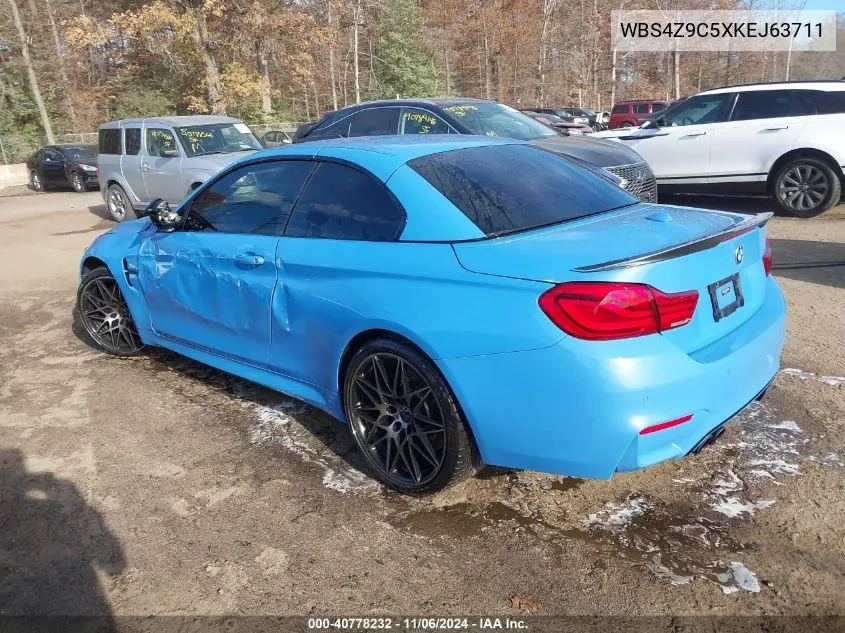 2019 BMW M4 VIN: WBS4Z9C5XKEJ63711 Lot: 40778232