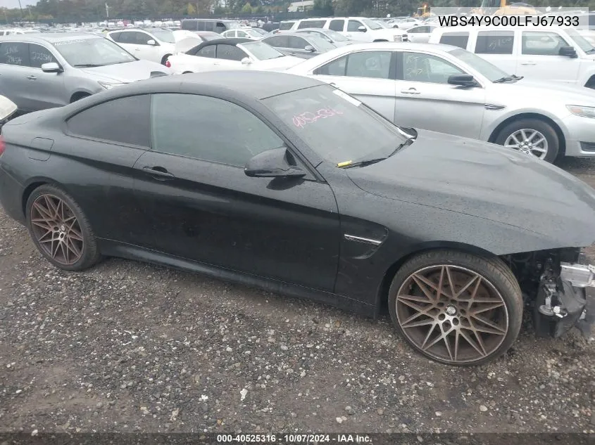 2020 BMW M4 VIN: WBS4Y9C00LFJ67933 Lot: 40525316