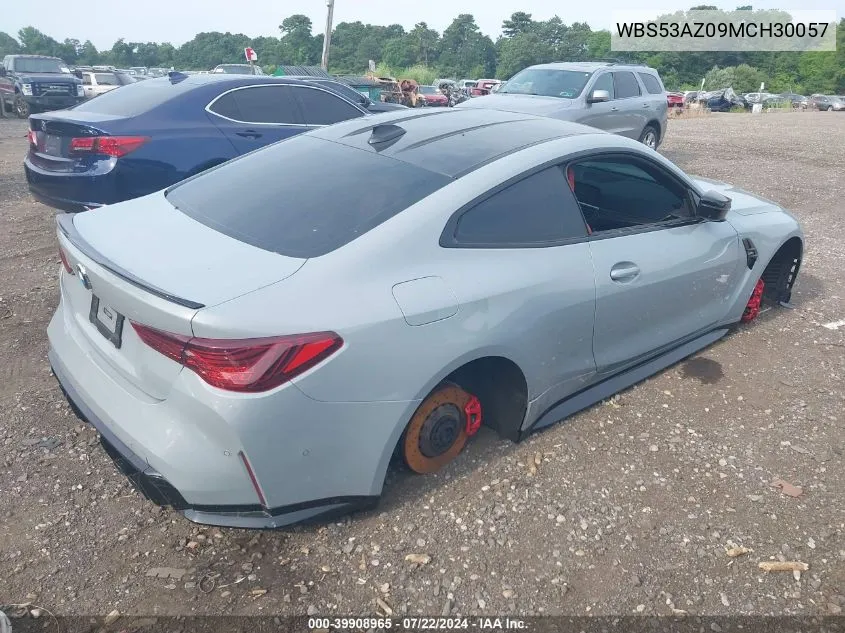 2021 BMW M4 VIN: WBS53AZ09MCH30057 Lot: 39908965