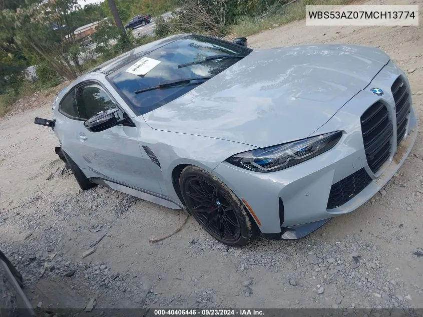 2021 BMW M4 VIN: WBS53AZ07MCH13774 Lot: 40406446