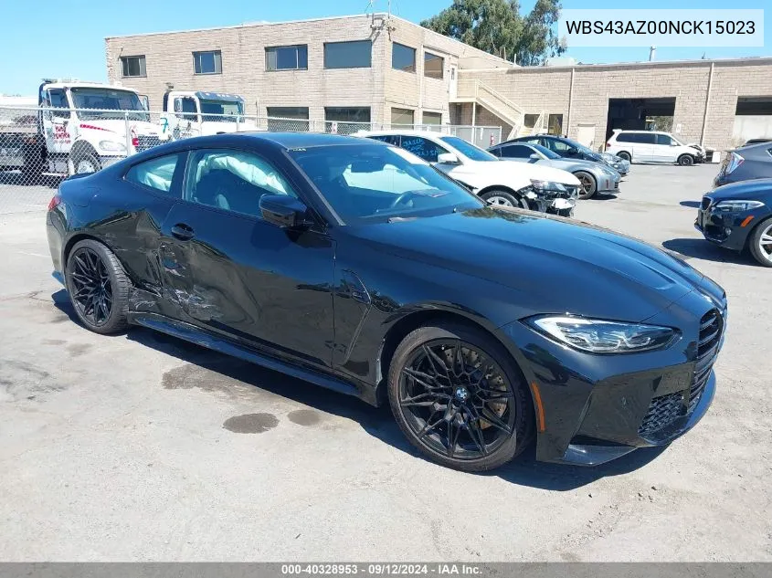 2022 BMW M4 Competition VIN: WBS43AZ00NCK15023 Lot: 40328953