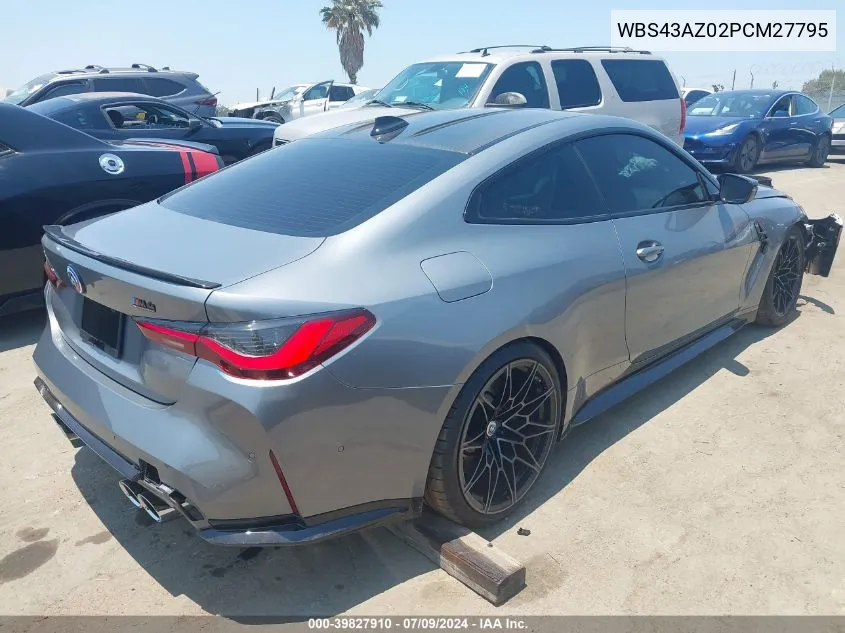 2023 BMW M4 Competition xDrive VIN: WBS43AZ02PCM27795 Lot: 39827910