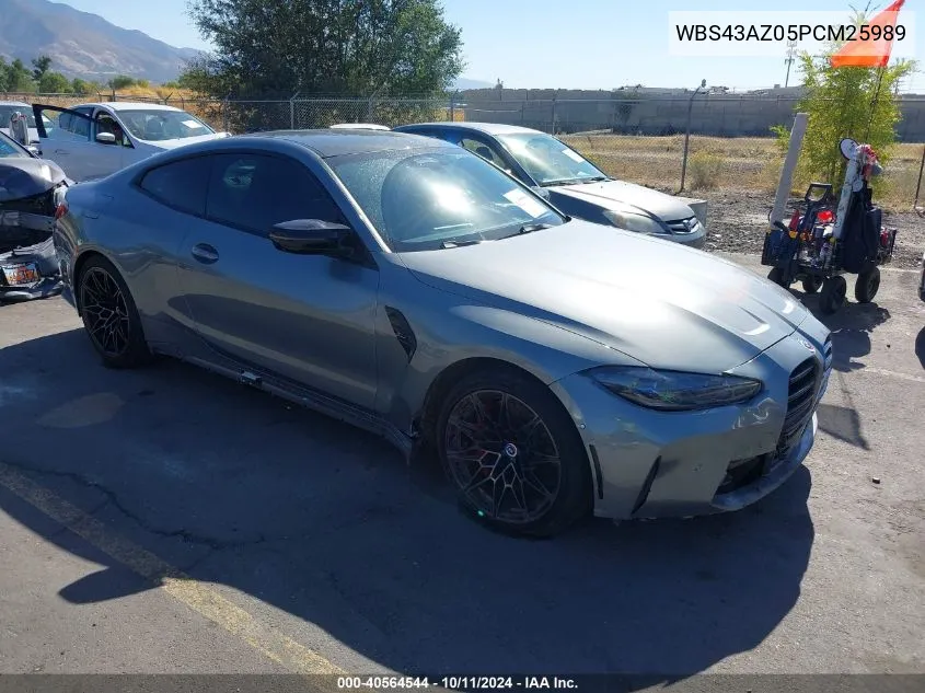 2023 BMW M4 Competition xDrive VIN: WBS43AZ05PCM25989 Lot: 40564544