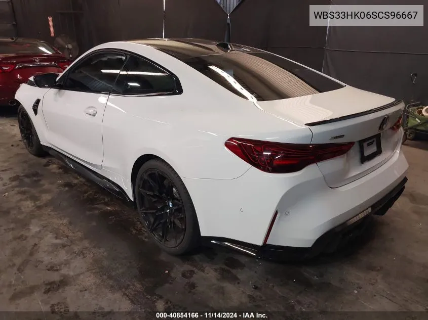 2025 BMW M4 Competition xDrive VIN: WBS33HK06SCS96667 Lot: 40854166