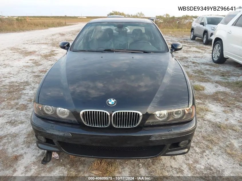 2000 BMW M5 VIN: WBSDE9349YBZ96641 Lot: 40609575