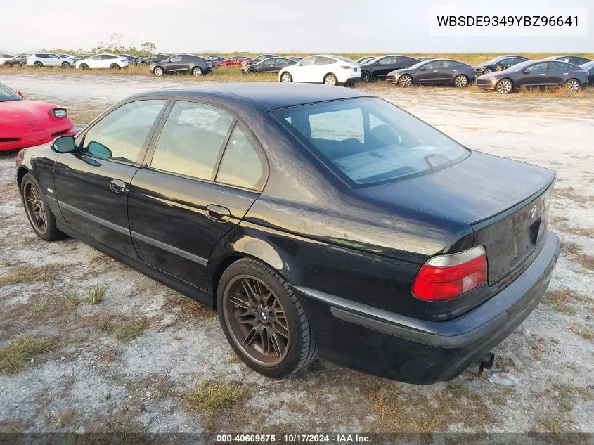 2000 BMW M5 VIN: WBSDE9349YBZ96641 Lot: 40609575