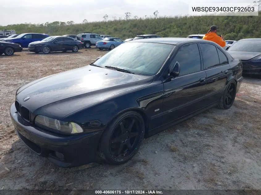 WBSDE93403CF92603 2003 BMW M5