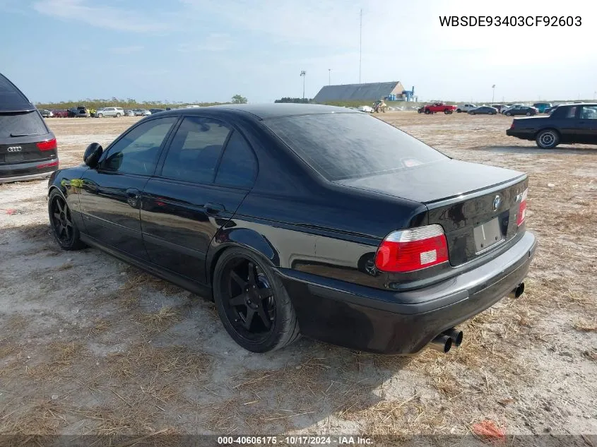 WBSDE93403CF92603 2003 BMW M5