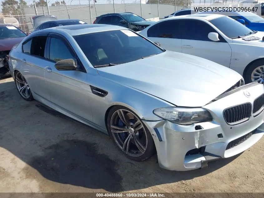 2013 BMW M5 VIN: WBSFV9C52DD096647 Lot: 40488860