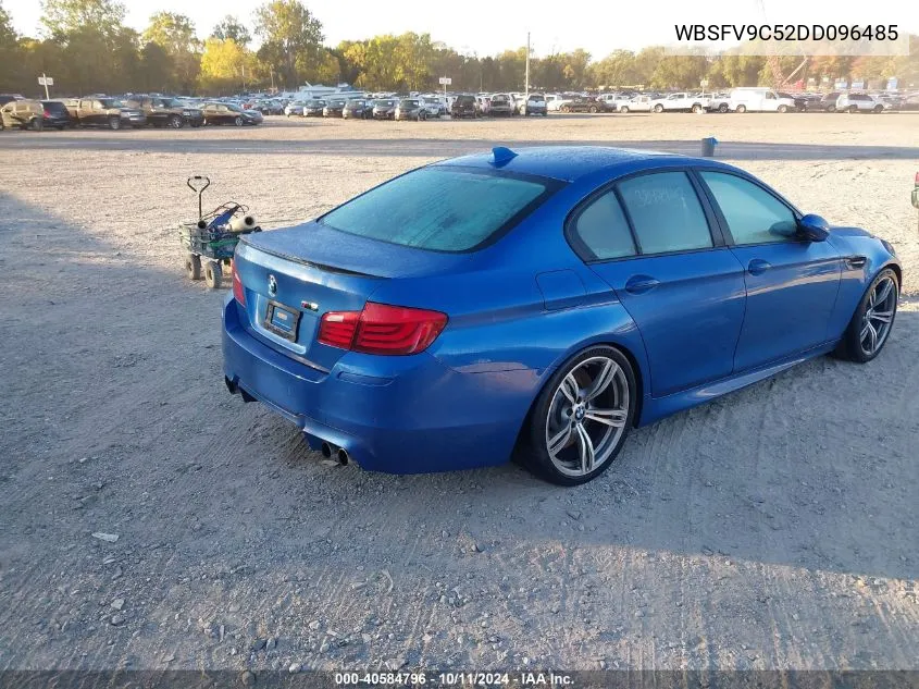 2013 BMW M5 VIN: WBSFV9C52DD096485 Lot: 40584796