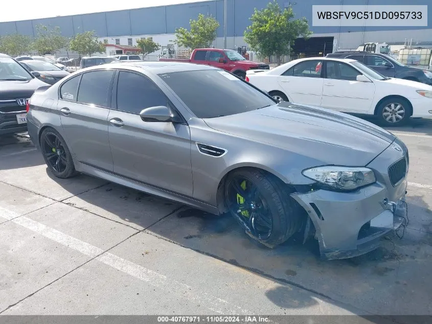 2013 BMW M5 VIN: WBSFV9C51DD095733 Lot: 40767971