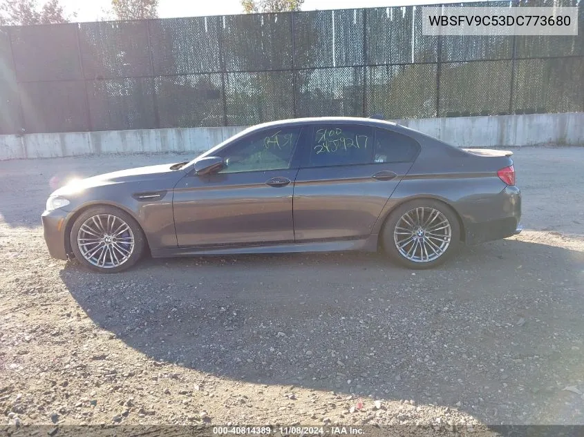 2013 BMW M5 VIN: WBSFV9C53DC773680 Lot: 40814389