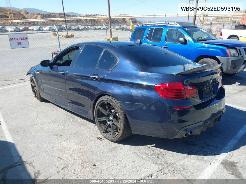 2014 BMW M5 VIN: WBSFV9C52ED593196 Lot: 40435283