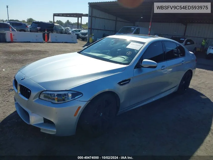 2014 BMW M5 VIN: WBSFV9C54ED593975 Lot: 40474000