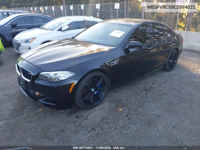 2014 BMW M5 VIN: WBSFV9C59ED594023 Lot: 40775431