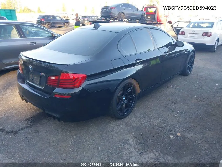 2014 BMW M5 VIN: WBSFV9C59ED594023 Lot: 40775431