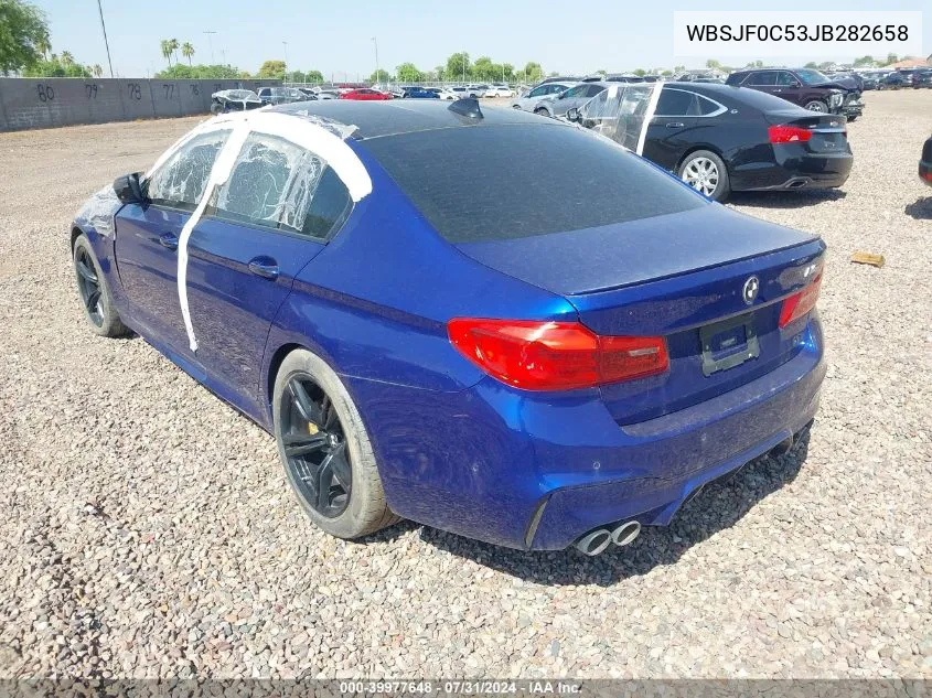 2018 BMW M5 VIN: WBSJF0C53JB282658 Lot: 39977648