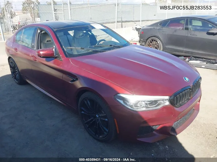 2018 BMW M5 VIN: WBSJF0C55JB283553 Lot: 40359431