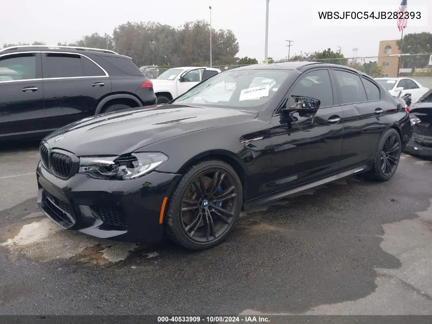 2018 BMW M5 VIN: WBSJF0C54JB282393 Lot: 40533909