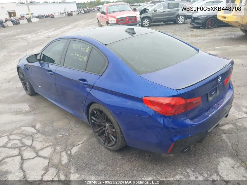 WBSJF0C5XKB448708 2019 BMW M5