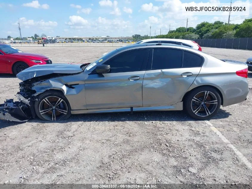 2019 BMW M5 VIN: WBSJF0C50KB285924 Lot: 39683337