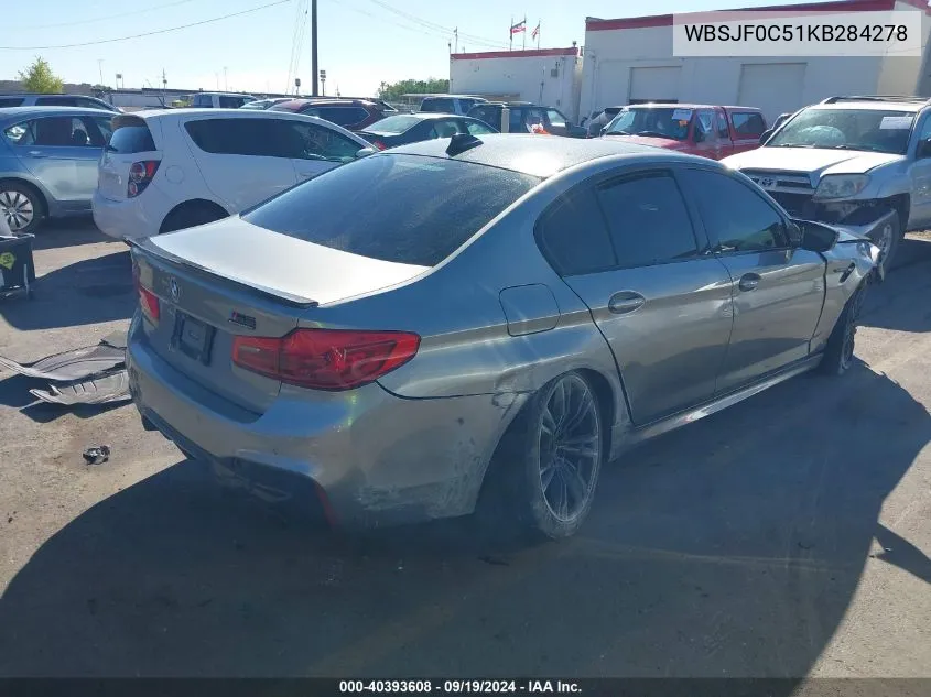 WBSJF0C51KB284278 2019 BMW M5 Competition