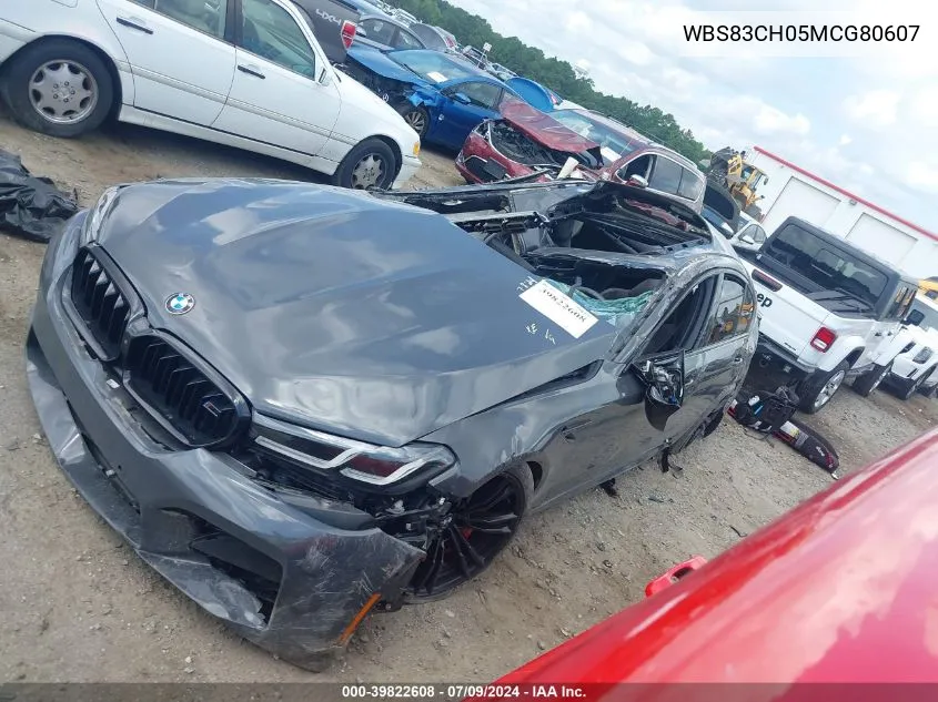 2021 BMW M5 VIN: WBS83CH05MCG80607 Lot: 39822608