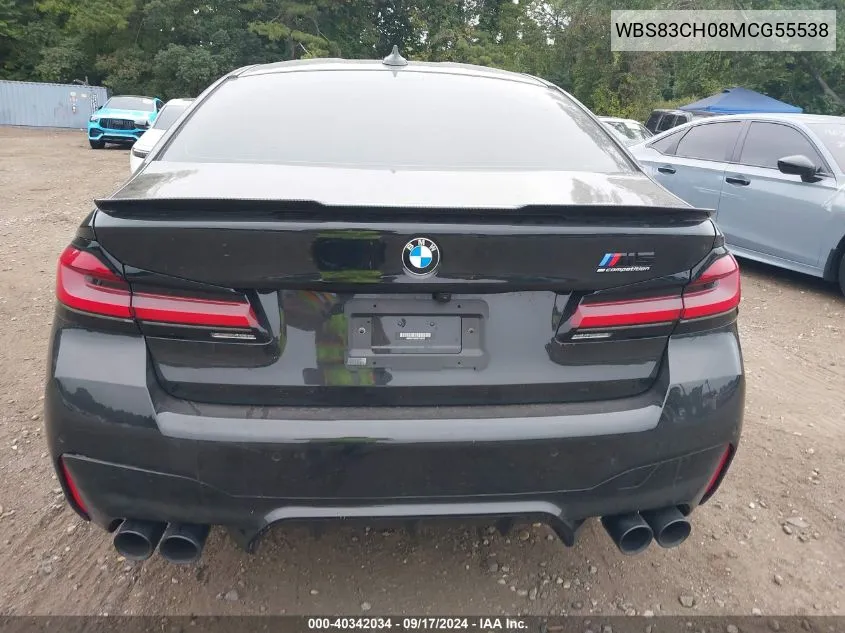 2021 BMW M5 VIN: WBS83CH08MCG55538 Lot: 40342034